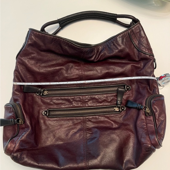 Y2K Coach hobo slouch Brown saddle Burgundy Leather Women\'s Bag main image 7